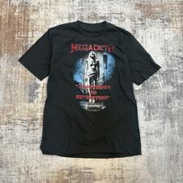 Rare Vintage Style 80s 90s Megadeath Punk Rock Band Extinction Tour Boot Tee L S