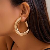 DIEZI Steampunk Vintage Geometric Metal Stud Earrings Women Girls Punk Fashion Irregular Piercing Earring Jewelry Accessories