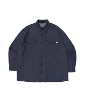 Cargo Bros Non-Faded Pocket Oversized Shirt (Blue) Free