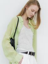 Atelier Nine Essential Mona Logo Shirt(Bl-4314) Ivory/Free