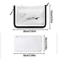 10 Pages Transparent PVC Lure Bag Ring-Binder Tackle Holder, Clear Fishing Lure Organizer for Saltwater Freshwater Boat Shore