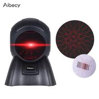 Aibecy įvairiakryptis 20 eilučių 1D USB Orbit brūkšninių kodų skaitytuvas Automatinis nuskaitymas 1800 t/s greičiu black