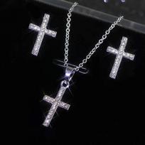 2022 New Fashion Crucifix 925 Sterling Silver Wedding Jewelry Sets for Women Anniversary Gift Jewelry