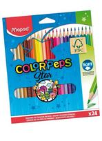 Spalvoti pieštukai MAPED COLOR PEPS STAR, 24 sp.