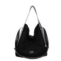 Unique lazy style shoulder bag  large capacity bag with deer skin  matte  versatile  crossbody bag