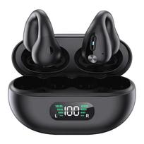 The New TWS Bone Conduction Wireless Bluetooth Headphones Clip Mini Digital Display High Sound Quality Motion True Noise Cancellation Bluetooth juoda