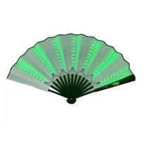 LED Glowing Folding Fan Portable Glowing Handheld Summer Cooling Fan Decoration Dance Performance