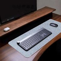 Cotton and Linen Rubber Mouse Pad, Extra-large Office Desk Laptop Keyboard Writing Desk Mat, Durable and Lint-free 400X800X4mm mėlyna