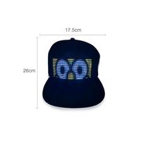 LED Kepurės LED Ekranas Žinutė   LED Apšviečiama Pritaikoma   Kepurė   Žinutės 22 Animacijos 20 Paveikslėliai Muzikos Režimas Beisbolo   Helovino Šventei