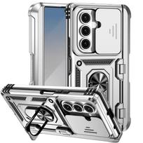 For Samsung Z Fold 7 Fold7 Case Car Magnetic Ring Stand Slide Camera Armor Shockproof Cover For Samsung Galaxy Z Fold 7 Funda Galaxy Z Fold7