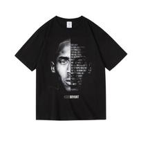 Commemorative Kobe Kobe 24 Basketball Round Neck Short Sleeve T-shirt Unisex Summer Short Sleeve Top for Men and Women - Men'... S
