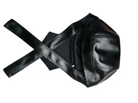 Skull Rivet Leather Strap Caribbean Pirate Masquerade Hat One Size