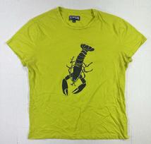 Vilebrequin Mens XL Lime Green Lobster Graphic Cotton Crew Neck Unisex T-Shirt S yellow
