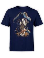 Admiral Pup Pirate Dog Tshirt Unisex S