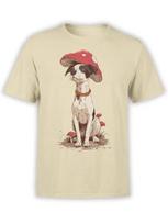 Mushroom Pup Dog Tshirt Unisex S