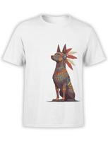 Tribal Guardian Tshirt Noble Dog Warrior Tee Unisex S