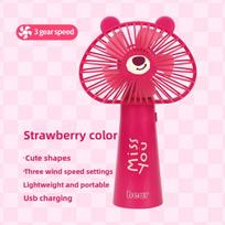 Pet Handheld Mini Fan - Portable Outdoor Mini Electric Fan with Rechargeable USB Charging Port. A Great Summer Gift with Extremely Long Battery Life.