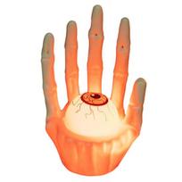 Halloween Party Table Centerpiece Skeleton Hand Ghost Face Pumpkin/Scary Eyeball Night Light, LED Warm Spooky Lamp for Home Decoration And Ornament B