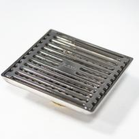 Factory Direct SUS304 Fitting Anti Odor Square Shower Floor Drain Kit (Silver,Stainless Steel) sidabras