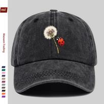 pc Cartoon Dandelion Insect Print Baseball Cap Trucker Sun Hat Comfortable Lightweight Papa Hat Dad Mom Beach Party Decor Ha 1pc
