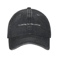 Washed Baseball Cap Heated Rivalry Summer Trucker Hat for Men Adult IM Coming to The Cottage Street Style Snapback Cap 1pc gray