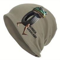 Boneca Ambalabu Frog And Human Legs Italian Brainrot Skull Cap Unisex Hip Hop Beanie Hat One Size