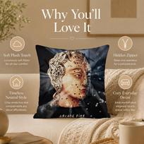 Band A-Arcade FireS Cushion Cover Double-Sided Printed Pillow Cover Hypoallergenic Dust-Mite Proof 30x30cm