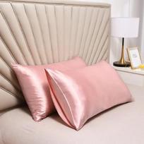 1 Pair 100% Silk Pillowcase Pillow Cover Silky Satin Hair Beauty Pillowcase Comfortable Pillow Case Home Decor Pillow Covers 51x66cm