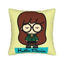 Sick Sad World  Darias Square Pillow Cases  Cushion Covers Customized Zippered Decorative Pillowcase for Bed 18 40x40cm