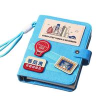 Multipurpose Traveler Notepad Logbook Scrapbook Notebook Featuring Removable Sheets For Trip Logging And Stamp Gathering mėlyna