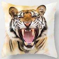 Home Decor Wild Animals: Tigers & Lions & Leopards Cushions Pattern Cushion Cover Suitable for Sofa Bedroom Car Pillow Cover 40x40cm