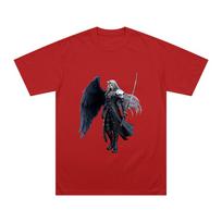 Sephiroth Retro Vintage Print Tshirt Final Fantasy Vii Gamer Fashion Casual Short Sleeve O Neck Top Unisex Pure Cotton Loose Tee S