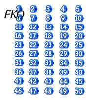Teacher Pencil Organizer 1-20/1-30/1-50 Numbered Toppers, Reusable Classroom Labels Student Markers for Teachers, Tracking School Organization 1-30 šviesiai mėlyna spalva