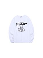 Grimi Bear Long Sleeve T-Shirts(White) M