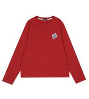 Edible Let Millenium Disc Printed Long Sleeve T-Shirt Red/L