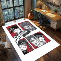 JoJo Anime Characters Carpet for Living Room Bedroom Home Decor Cool Movie Mat Play Floor Mat 60x90cm