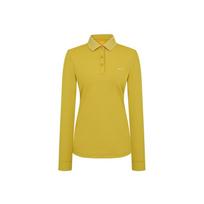 Louis Castel Women'S Collared Logo Contrast Solid Long Sleeve T-Shirt See Notation/100