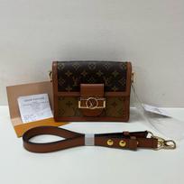 [Pre-Owned] Louis Vuitton Mini Dauphine 'Brown Monogram Reverse Canvas' - Excellent #1XV3ZSW ONE SIZE