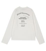 Edible Let Choir Logo Print Long Sleeve T-Shirt White/L