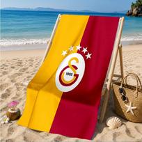 Galatasaray Football Club Crest Beach Towel, Quick-drying, Easy to Care for, Suitable for Both Fitness and Beach Vacations,Sports Essential 70cmx140cm(27x55inch)