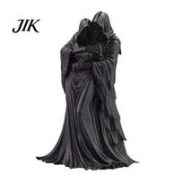 Grim Reaper Figurine Dead And The Dark Queen Gothic Tabletop Life Sculpture Ornament Resin Spooky Robe Couple for Desktop Bookshelf Decor High juoda