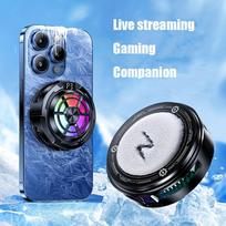 Phone Cooler Magnetic Clip- Semiconductor Pad for Tablets Ice Formation Effect for and Live Streaming - TL33 Digital Display Ice Version one size juoda