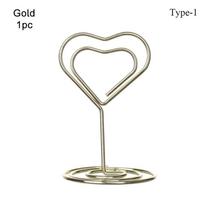 Shape Paper Clamp Desktop Decoration Clamps Stand Table Numbers Holder Place Card Photos Clips Type1-1pc auksas