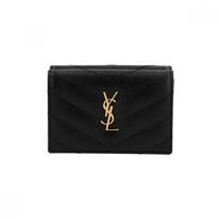 Saint Laurent Cassandra Monogram Matelass  Gold Mini Wallet 668274 Bowa1 668274 BOWA1 1000