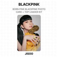 BLACKPINK BORN PINK BLACKPINK PHOTO CARD + TOP LOADER KIT Official Photocard JISOO