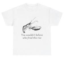 Shrimp Fried Rice TShirt Classic Foodie Graphic Tee Heavy Cotton Unisex Tee S