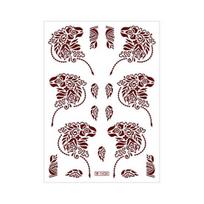 Skin-friendly Convenience Tattoo Stickers Water Transfer Paper Red / Clear / Brown 148 mm/5.83 Size#51