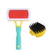 Stainless Steel Needle for Pet Hair Remover Brush Double Side Cat Hair Knot Comb for Grooming Rubber Cat Dog Animal žalia