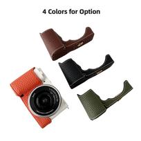 Portable Camera Protective Case Retro   Camera Case Holder Carry Bag Opening Bottom Design Replacement for   ZVE10 Camera