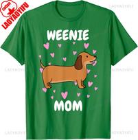 Funny Wiener Dog Mom Mummy Mama Mum Mommy Mothers Day Mother Graphic T Shirts Unisex Unisex Summer High Quality Cotton Tshirt S